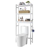 linstock Over The Toilet Storage, 3 Shelf Bathroom Space Saver, Bamboo Stable Freestanding Above Toi