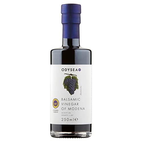 Odysea Balsamic Vinegar of Modena PGI Traditional Italian Balsamic Vinegar Glass Bottle 250ml