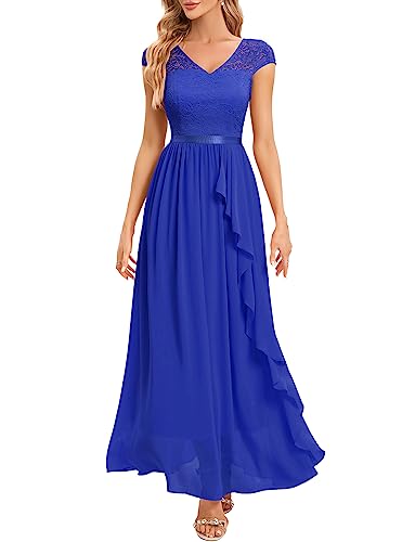 Gardenwed Abendkleid elegant für Hochzeit V-Ausschnitt Spitzen...
