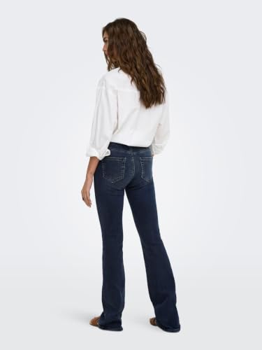 Image of ONLY Flare Fit Ankle Length Cotton Womens Jeans (S22ON15233833-P)