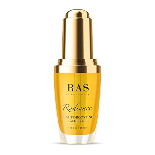 Radiance Beauty-Boosting Face Elixir, Hydrating Moisturiser Face Serum for Skin with Organic Blend of Rosehip oil, Fast Absorbing, Non-Sticky, Golden Glowing Skin – 0.51 Fl Oz – RAS LUXURY OILS Radiance Beauty-Boosting Face Elixir, Hydrating Moisturiser Face Serum for Skin with Organic Blend of Rosehip oil, Fast Absorbing, Non-Sticky, Golden Glowing Skin – 0.51 Fl Oz – RAS LUXURY OILS