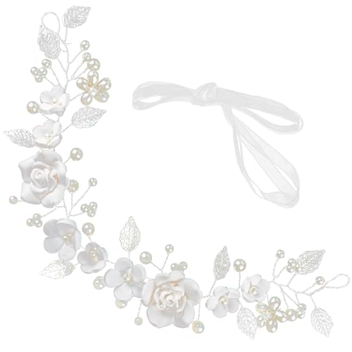 SSKHE Serre Tête de Mariée en Forme de Vigne à Fleurs en Cristal Bijoux Cheveux Mariage Accessoires Cheveux Mariage Broche Cheveux Bijoux de Tete pour Femme...
