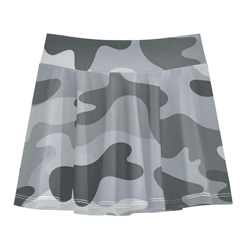 Girls Tennis Skirts with Built in Shorts Flowy Little Girl Skort Pleated Skirt Kids with Pockets