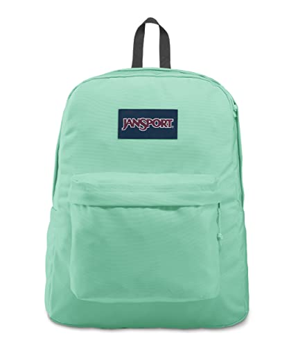 JanSport SuperBreak Plus Backpack with Padded 15-inch Laptop Sleeve and Integrated Bottle Pocket - Spacious and Durable Daypack for Work and Travel - Mint Chip