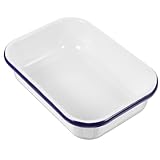 Kichvoe Enamel Baking Pan: Enamelware Ro...