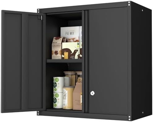 Amazon.com: GEDELITE Metal Wall Cabinet, Locking Storage Cabinet for ...