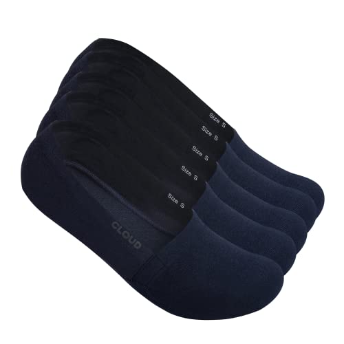 Cloud No Show Socks - Non Slip Long Lasting Invisible Terry Cotton Socks for Flats Loafer & Sneaker for Women