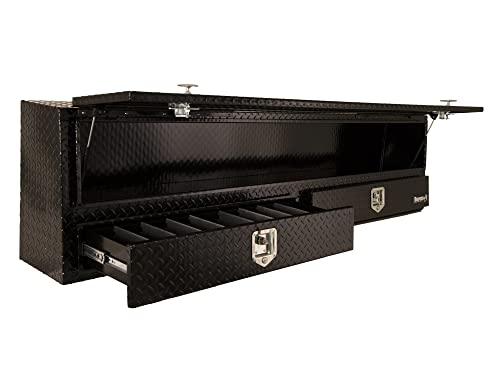 Buyers Products - 1725651 Contractor Toolbox, 88 X 13.5 Inches Bottom (Including Door) X 11.5 Inches Top (Including Door) & 1702305 Black Steel Underbody Truck Box, 18 X 18 X 36 Inch #TOP12