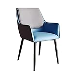 Silla de comedor moderna de piel sintética, elegante y cómodo mueble de comedor