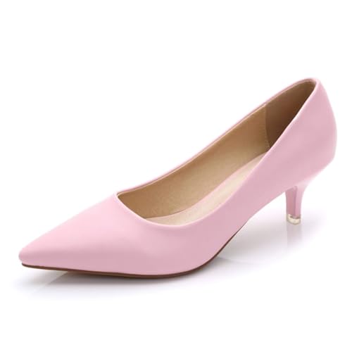 Stunner Women's Classic Fashion Pointed Toe Low Heel Dress Pumps Shoes