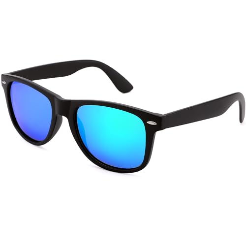 Image of Sunglasses Men, Square Polarized Sunglasses for Mens & Womens, Trendy Retro Sun Glasses Driving Fishing UV Protection