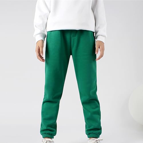 Kids Unisex Plain Sweatpants Comfy Drawstring Casual Jogger Pants Elastic Waist Active Pants for Boys Or Girls2