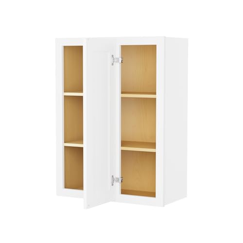 Image of Furinno Shaker Wall Blind Kitchen Cabinet, Ready to Assemble, 12 D x 27 W x 36 H, White