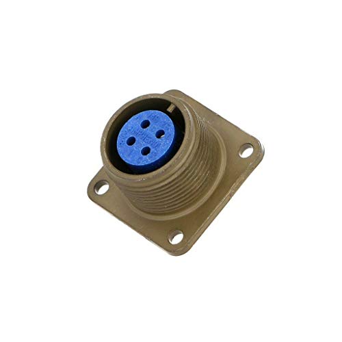 Connecteur rond serie 97 socle femelle 4 PIN argente 97-3102A-14S-2S AMP 13A
