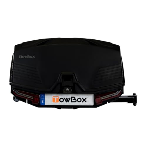 TowBox V5 Swing L – 330 L schwenkbare Heckbox bis 2,10 m Türbreite für die Anhängerkupplung |...