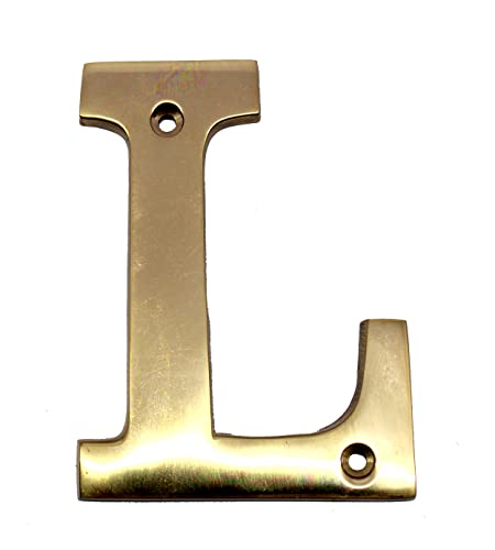 esplanade Brass House Hotel Door Name - Wall Door Plaque Alphabet Letter "Z" - 4" Inches ("L" Alphabet - 4)