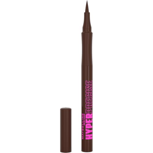 Maybelline New York - Eyeliner Ultra-Précis - Pointe Précision - Tenue 24H - Sans Transfert - Hyper Precise Eyeliner - 710 Forest Brown