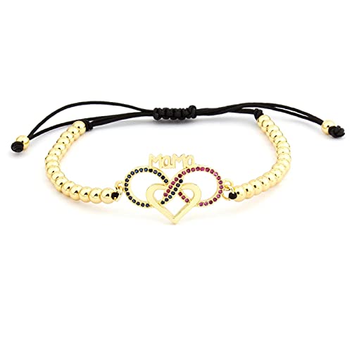 Bracelet perle et cœur réglable pour sublimer vos tenues de bureau ou de soirée