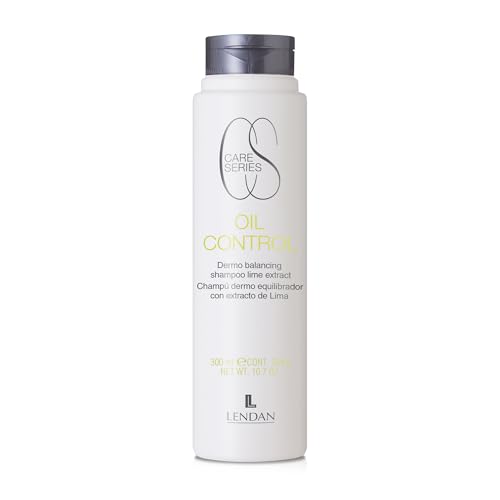 LENDAN - Champú Antigrasa - Oil Control Champú - 300 ml - para Cuero Cabelludo Graso - con Extracto de Lima - Regula la Secrección Sebácea - Dermo Equilibrador - Limpieza Suave
