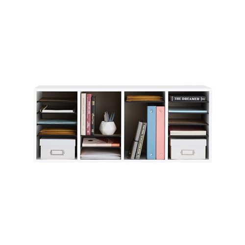 Safco Literature Organizer, 36 Compartments, Office and Classroom Mailbox with Adjustable Shelves, Wood Paper and Mail Sorter, Medium Oak by Safco - Image 4