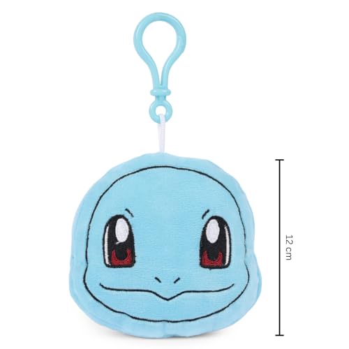 Image of Mirada Pokemon Squirtle Bagclip Soft Plush Toy - 12cm | Official Licensed Stuffed Keychain for Kids & Fans | Cute & Lightweight | Ideal Gift for Birthday /Christmas /Diwali