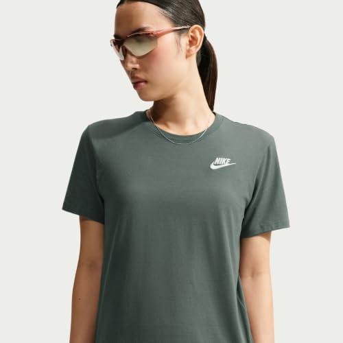 Nike Women's Sportswear Club Essentials T-Shirt, Camo Green, Large — view 2