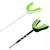 LKZL Mundschutz, 2 Farben Eva-Mundschutz für Zahnspangen Erwachsene und Jugendliche, Gum Shield mit Riemen für Boxen MMA Rugby Martial Arts Judo Karate Hockey Game (Color : Style1)