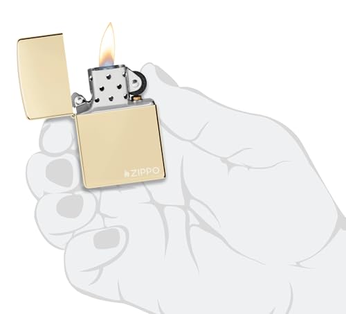 Image of Zippo Classic Champagne Logo Pocket Lighter