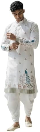 Trustous Men’s Pure Cotton Kurta Dhoti Set | Traditional Ethnic Wear for Festive, Wedding & Puja Occasion
