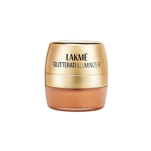 Lakme Ultimate Glam Illuminizer – Desert Rose, Loose Powder, Shimmer Highlighter for Face, Long Lasting for Glowing Cheeks, 4gm