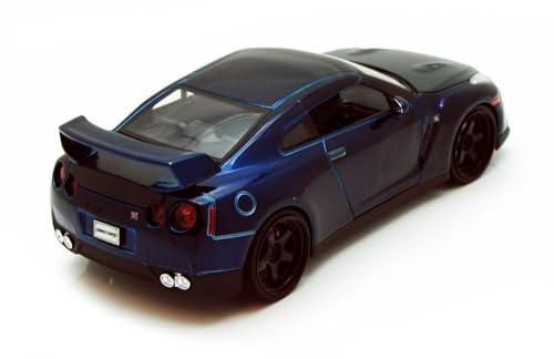 Brian's 2009 GT-R Modelo de Auto de Metal 1:24 Azul miniatura 3