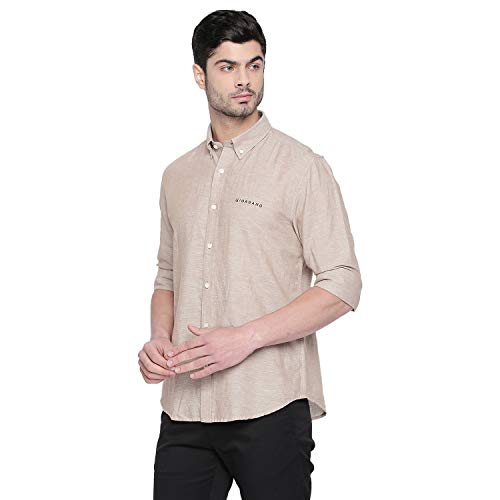 Image of Giordano Men's Solid Regular fit Casual Shirt