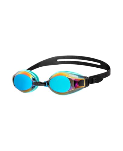 Arena Zoom X-Fit Mirror Gafas de Natación Unisex Adulto, Gafas de Piscina con Grandes Lentes, Protección UV, Puente Nasal Ajustable, Juntas de Silicona, Lentes con Tratamiento Antivaho