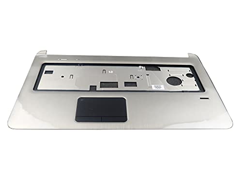 Laptop Silver Palmrest Touchpad Assembly Without Keyboard And Fingerprint Rea...