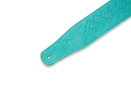 Levy’s Sangle de Guitare en Daim de 6,3 cm avec Motif Pissenlit en Relief écume de mer, Vert d’eau, Taille Unique Mixte - Les Beatles, Paul McCartney, John Lennon, RIngo Starr, George Harrison Levy's Sangle de Guitare en Daim de 6,3 cm avec Motif Pissenlit en Relief écume de mer, Vert d'eau, Taille Unique Mixte – Image 5