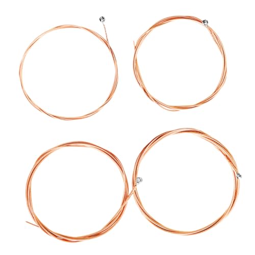 FAVOMOTO Bass Guitar Strings Set 4pcs Metal Strings Hexagonal Coating for Bass Parts