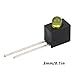 100Pcs LED Shade Diode Light Kit, 3mm LED Holder Lampshade 90 Degree Bend with Light Industrial Control Components(Yellow)