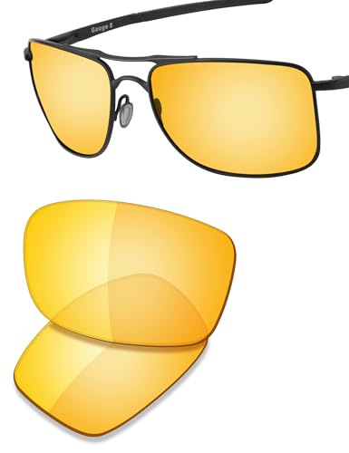 Image of SAUCER Premium Replacement Lenses & Rubber Kits for Oakley Gauge 8 L OO4124 | UV400 Protection, Anti-Scratch, Precise Fit