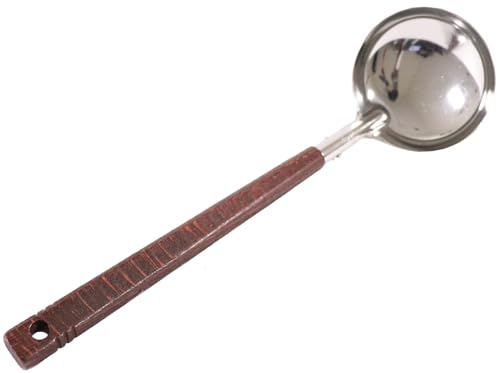 カンダ(kanda) KD お玉 ステンレス製 大 日本製 燕三条 木柄 卓上 木柄 穴あき 卓上 卓上 298013