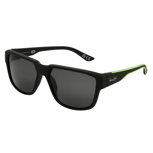 Men's Simon Square Sunglasses, Black, 58mm