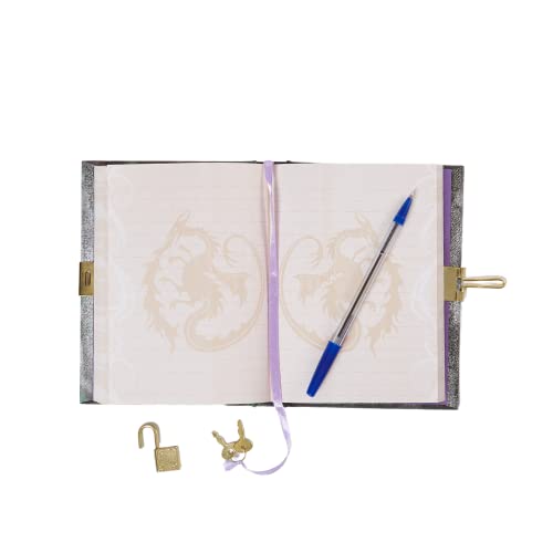 Innovative Designs Disney Mal’s Diary Descendants 3 Tagebuch Notizbuch mit Geheimschloss und Schlüssel.