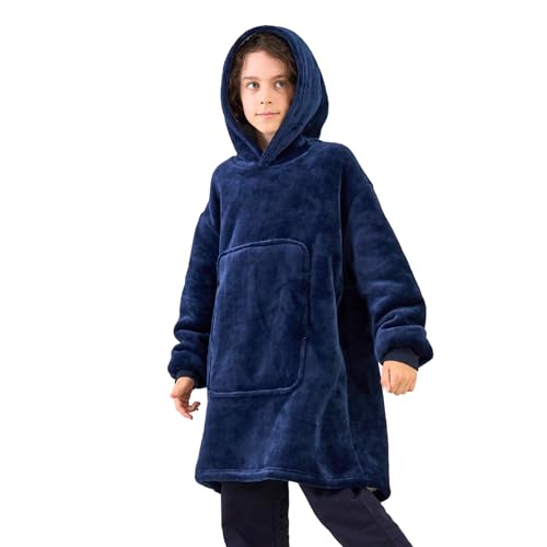 FZOSM Game Controller Wearable Blanket Hoodie for Boys Gamer Oversized Hoodie for Kids