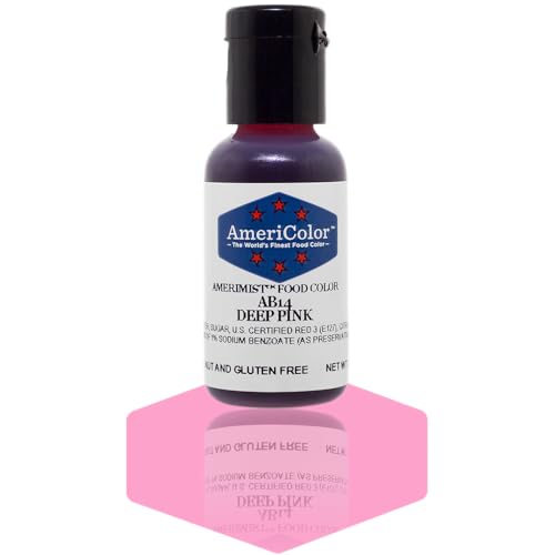 AmeriColor AmeriMist Deep Pink Airbrush Food Color, .65 oz.