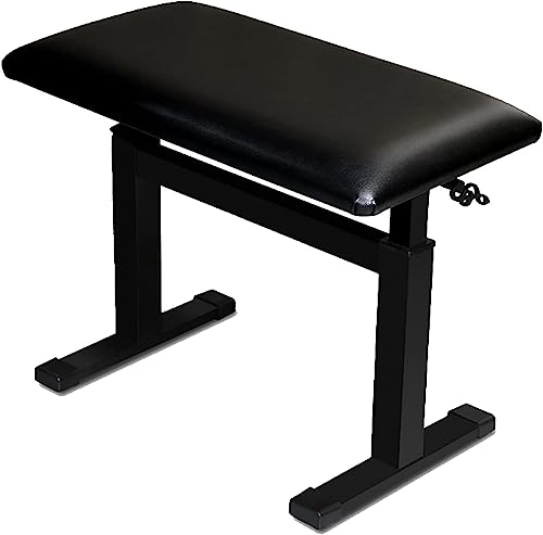 GTHTUHFD Taburete De Piano para Banquete Familiar, Tocador, Taburete De Piano De Cuero Genuino De Lujo, Banco De Piano En Forma De I, Tecnología De Elevación Automática