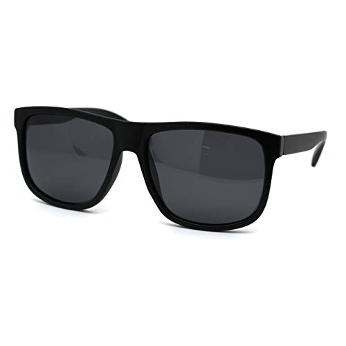 SA106 Polarized Mens Oversize Hipster Horn Rim Plastic Sunglasses2