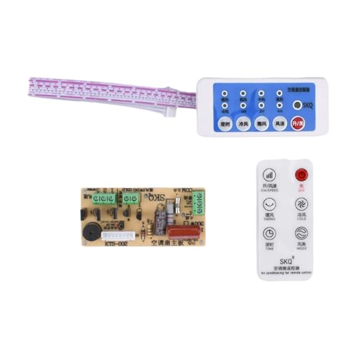 ZECKJVTD Ventilador De Aire Acondicionado De 300 W, Circuito De Ventilador Eléctrico, Placa Universal, Placa De Control Remoto/Placa Base De Circuito De Ventilador Frío(300W-C)