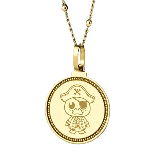 Pendentif carte de Taos argent 925 plaqué or avec chaîne 45 cm LKBEADS