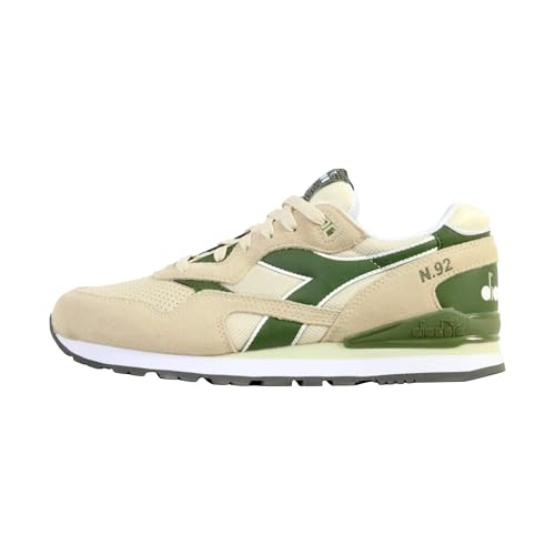 Basket Cuir Diadora N.92 Advance : tennis basses blanches pour hommes amateurs de style rétro