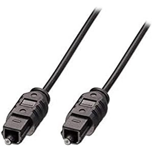 Lindy 32.8 ft TosLink Male to Male Fiber Optic Digital Audio Cable for Dolby Digital & DTS Surround Sound