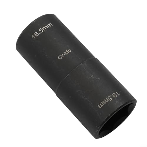 EXTRWORY 18.5 x 19.5 mm CR-MO Lug Socket Tool Deep Length Flip Set Tool Set with Long Wheel Brace Spanner Offers 2 Hex Sizes Socket